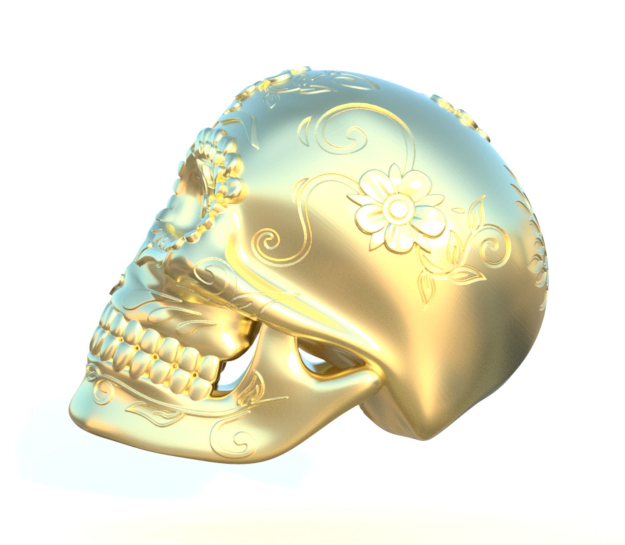 Mexican Sugar Skull 3D print model_8
