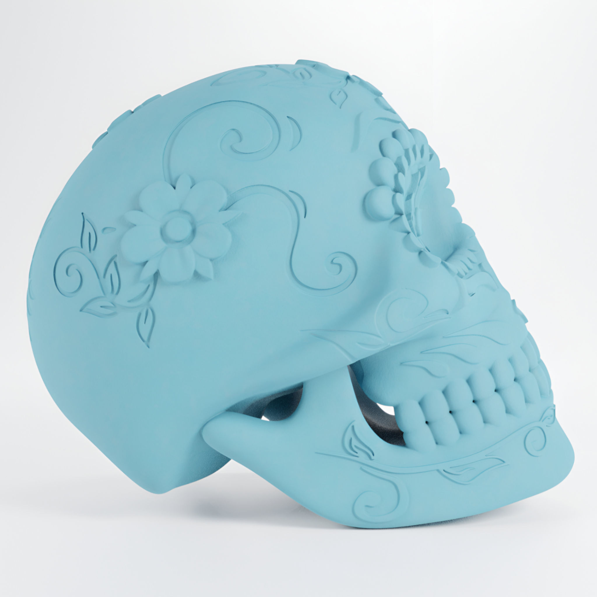 Mexican Sugar Skull 3D print model_4