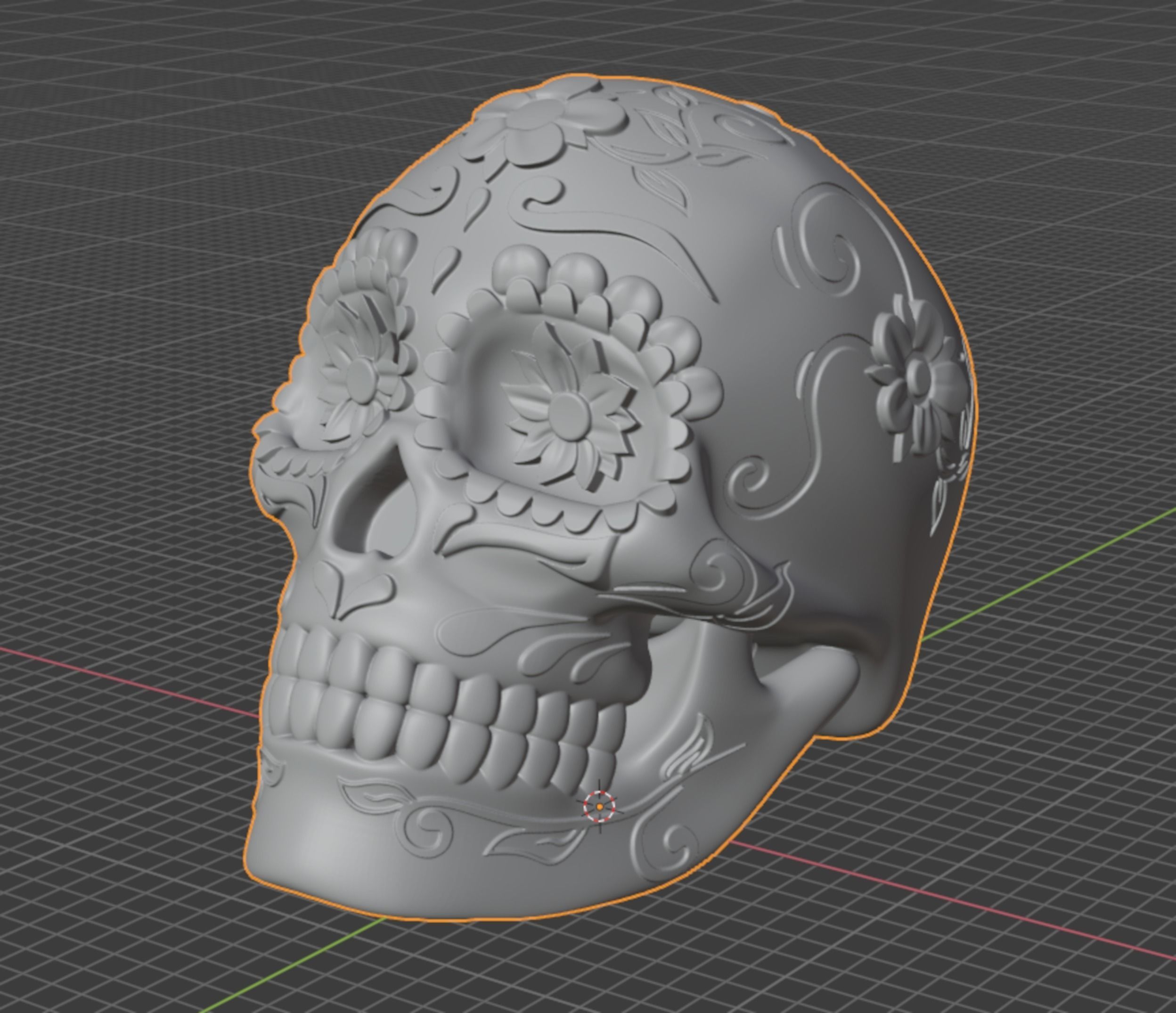Mexican Sugar Skull 3D print model_10