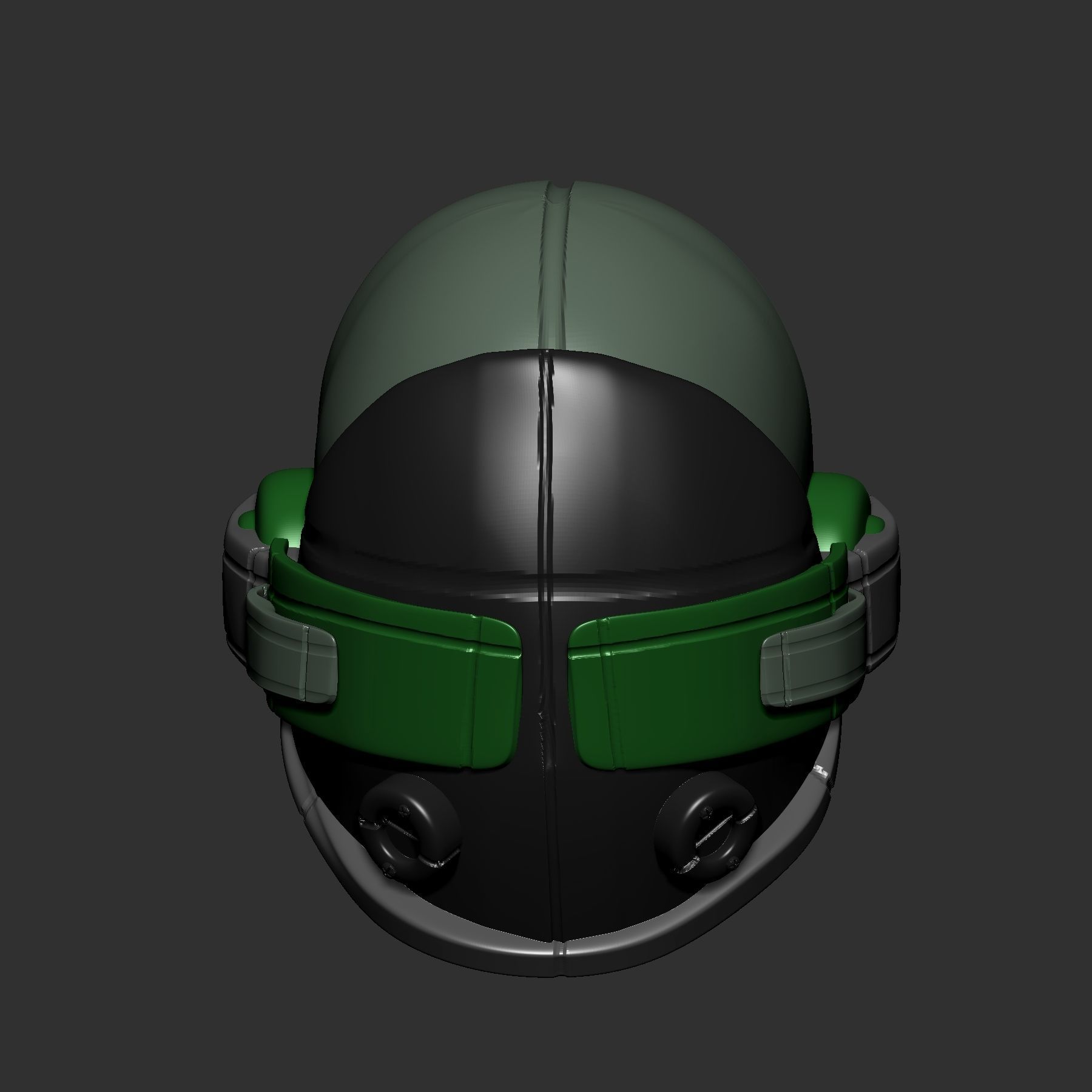 helmet scifi high poly sculpt ver 2 3d printable 3D model_2