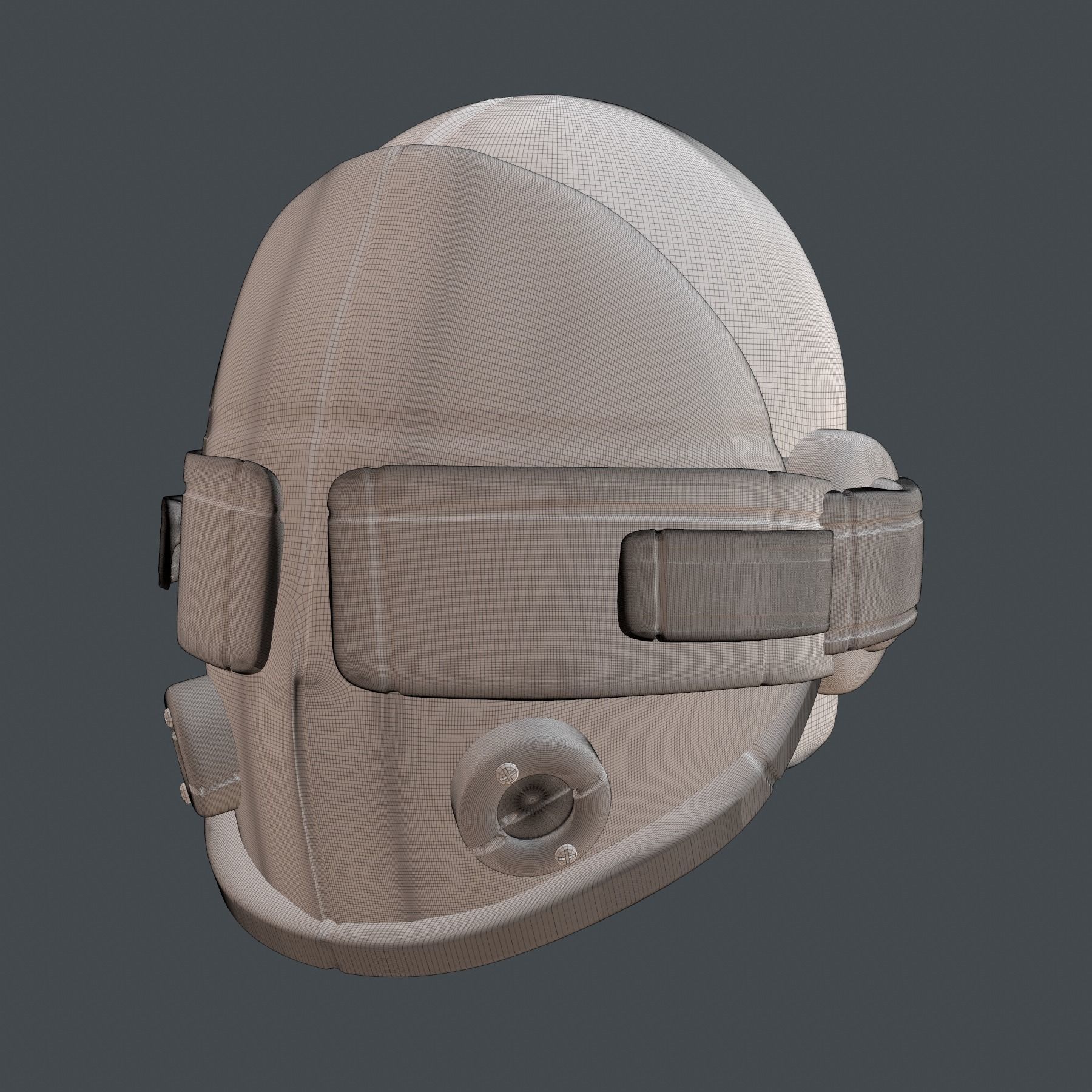helmet scifi high poly sculpt ver 2 3d printable 3D model_8