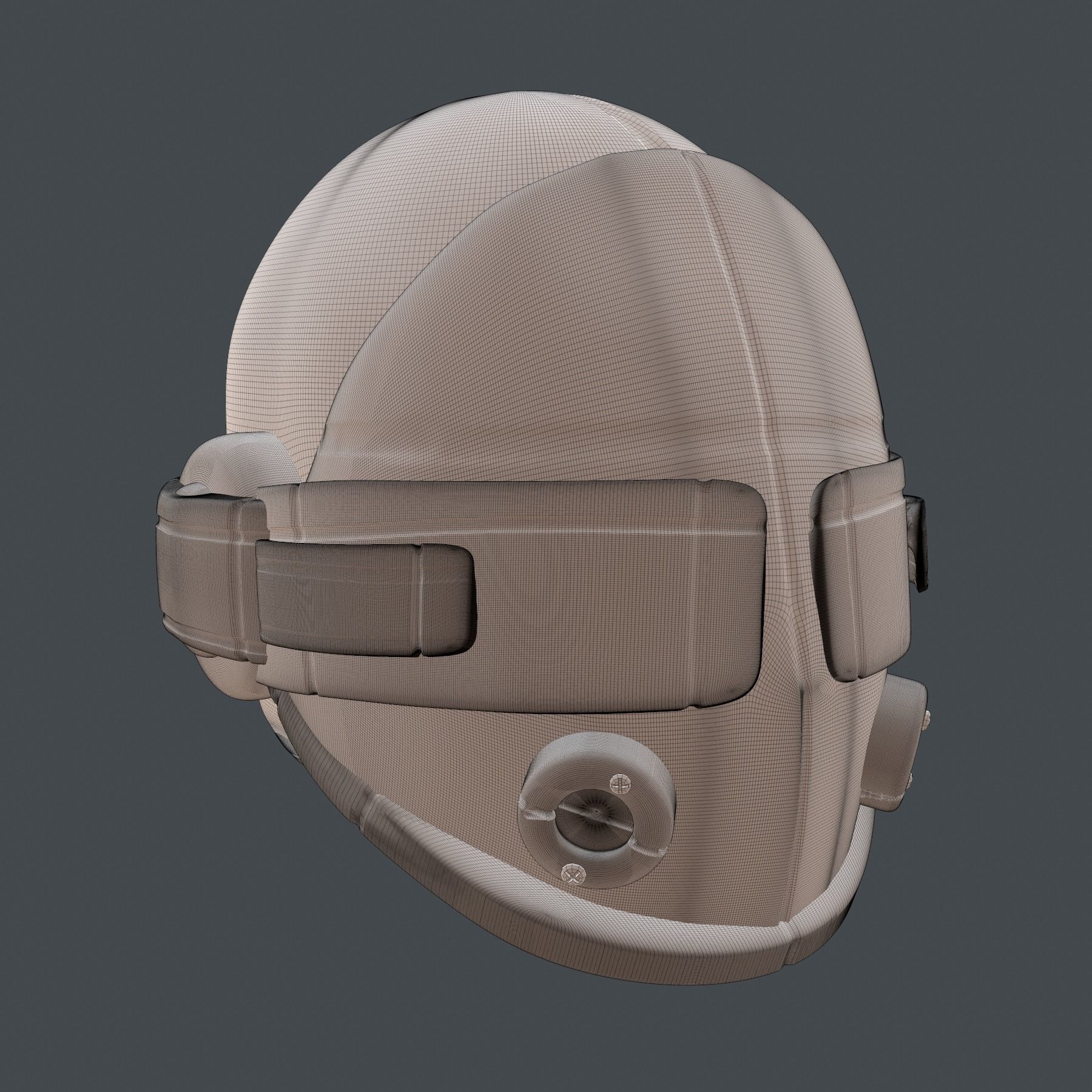 helmet scifi high poly sculpt ver 2 3d printable 3D model_9