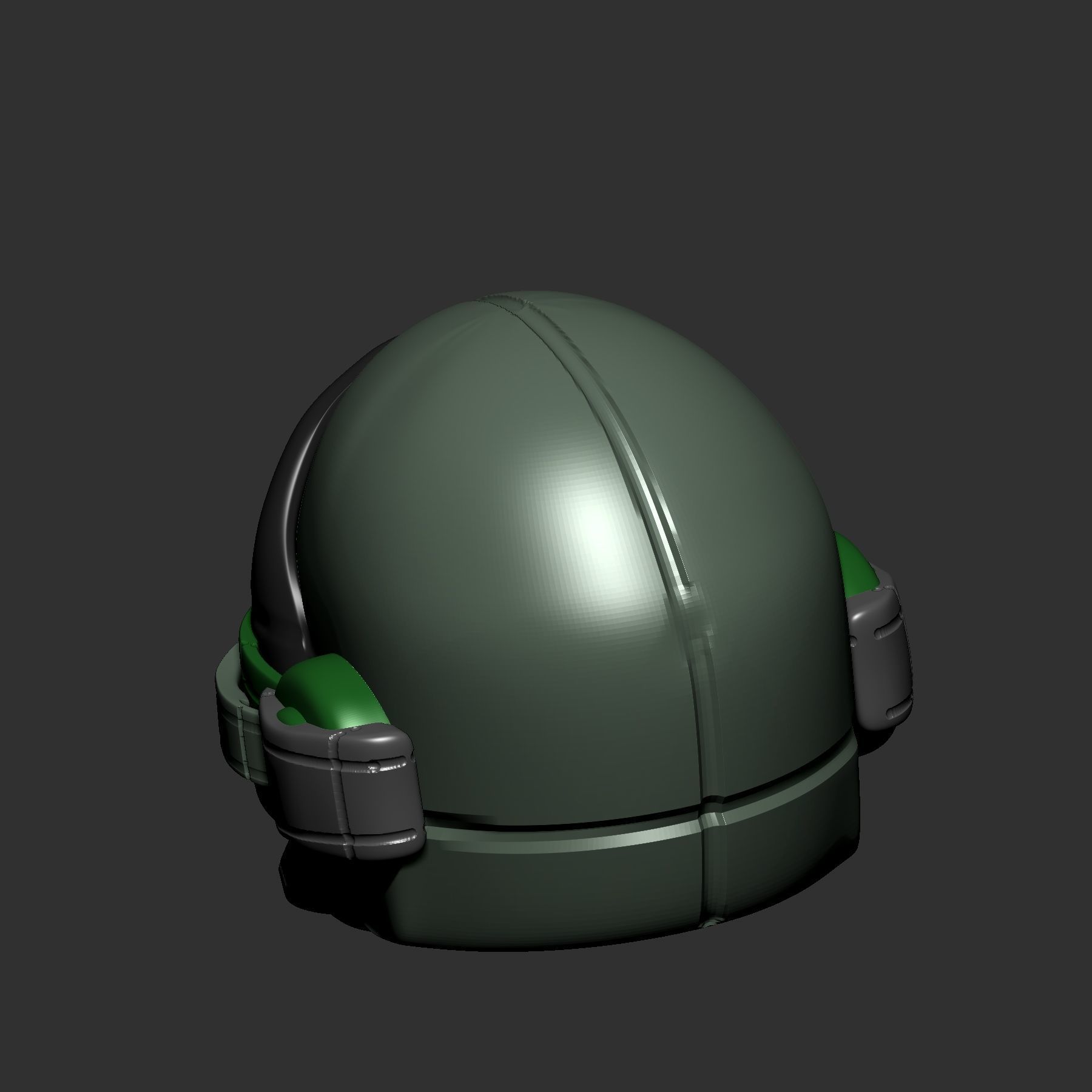 helmet scifi high poly sculpt ver 2 3d printable 3D model_6