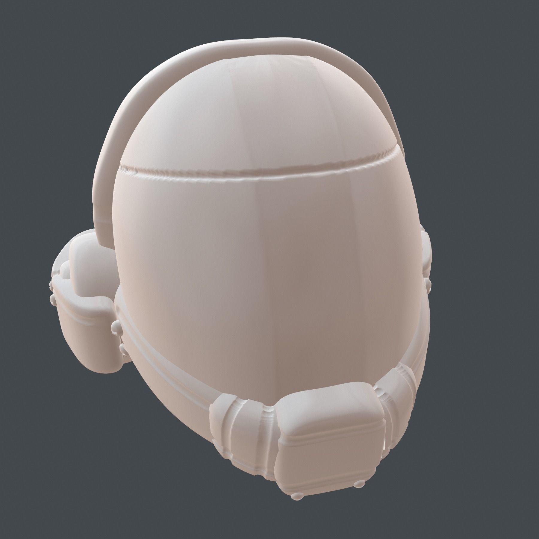 helmet high ver 3 poly sculpt 3d printable 3D model_8