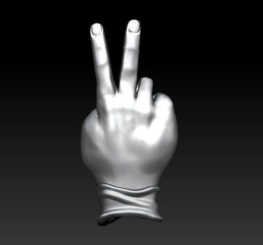 Hand-piece sign 3D print model