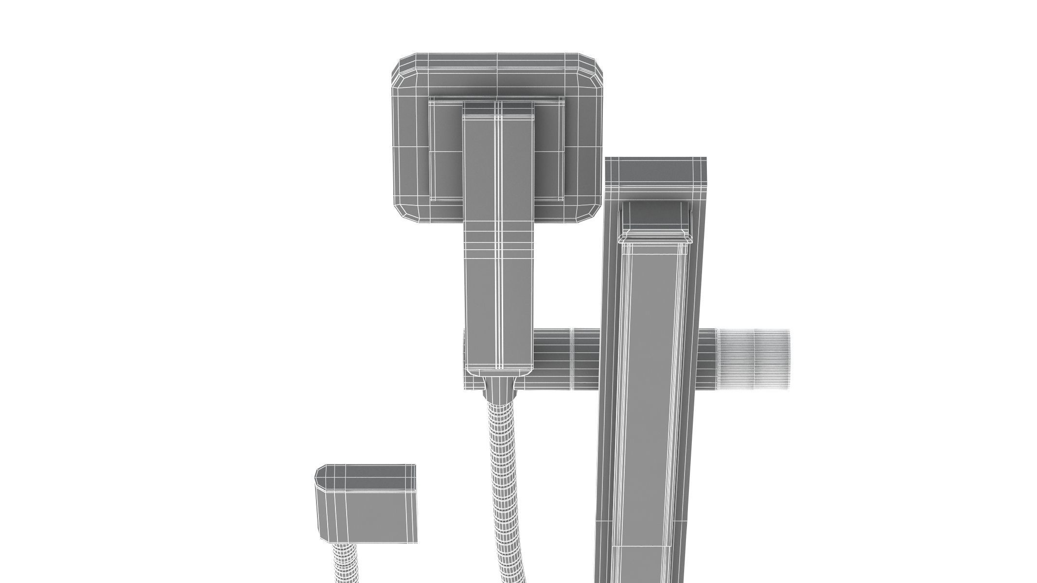 Rail Shower 3D model_25