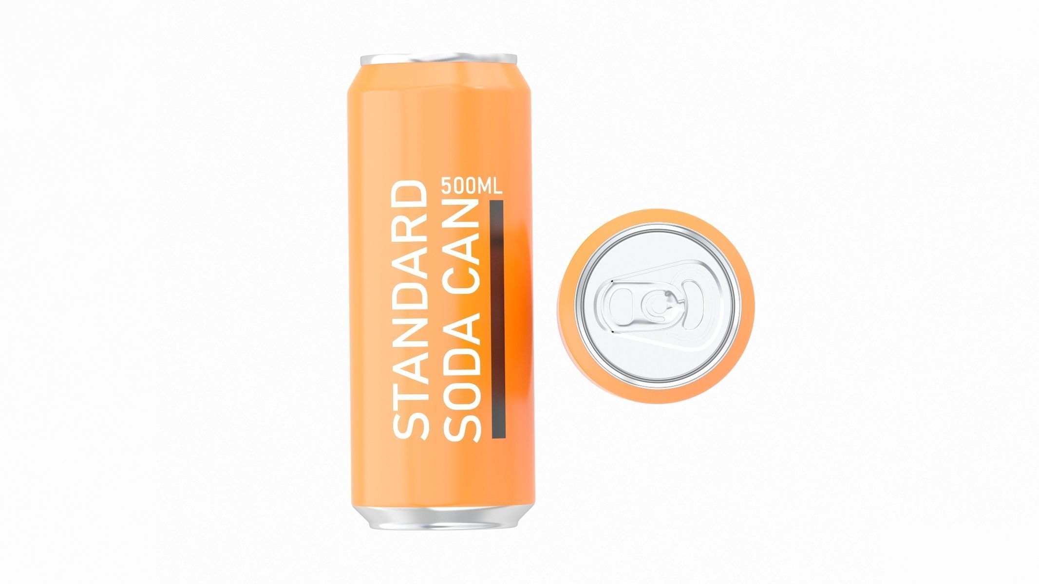 Soda Can 500ml 3D model_9