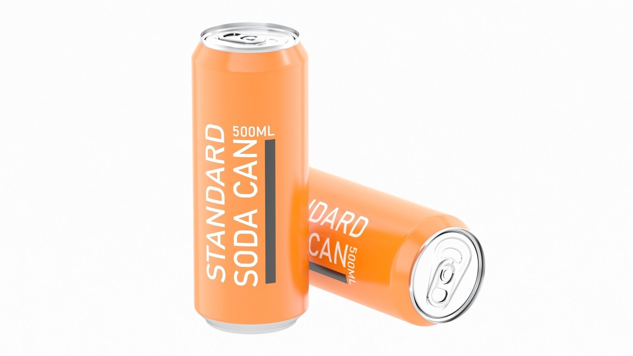 Soda Can 500ml 3D model_8