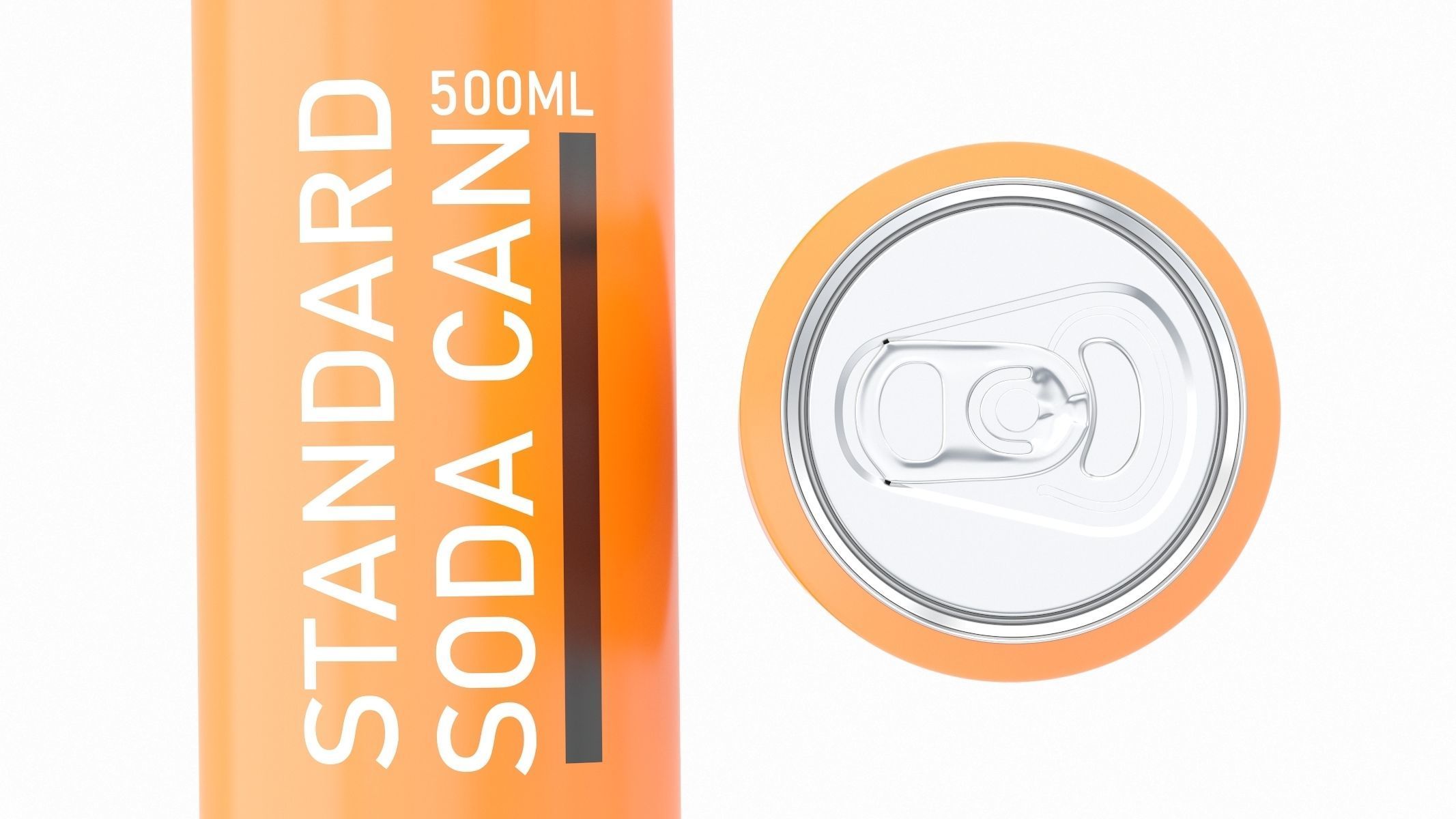 Soda Can 500ml 3D model_14