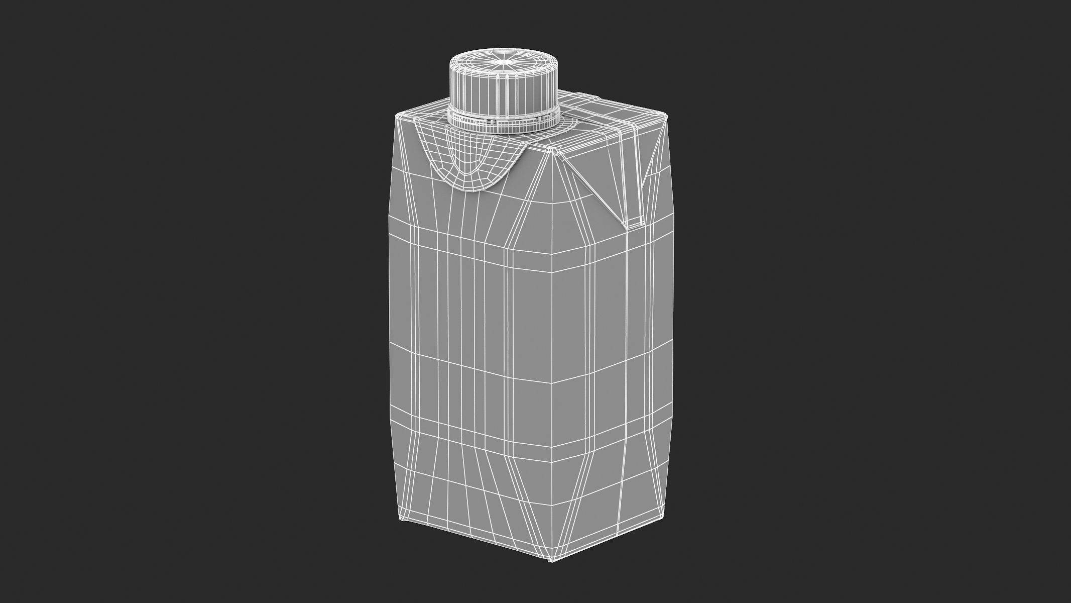 Milk Carton Juice Box 200ml 3D model_11