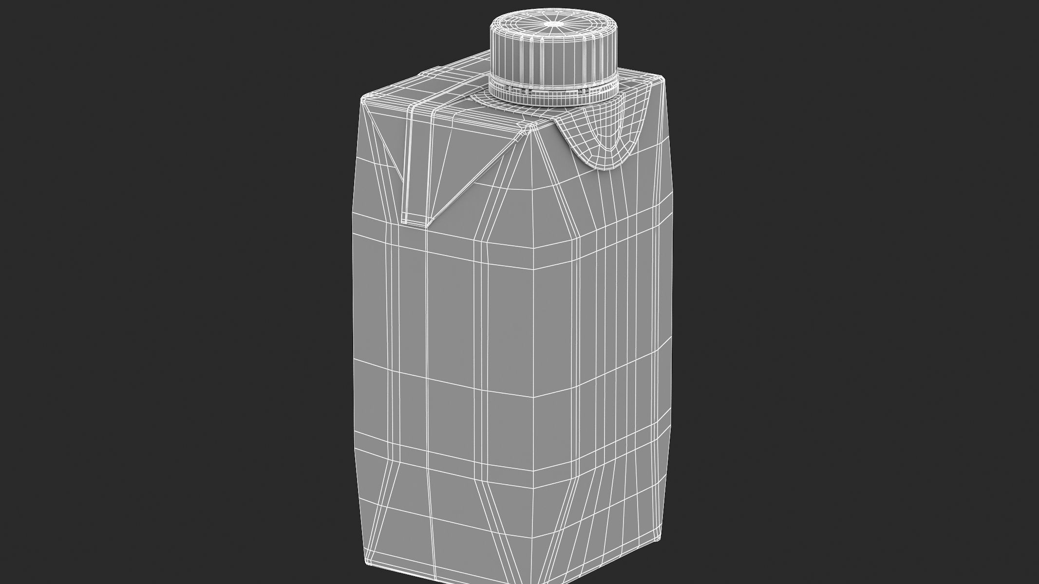 Milk Carton Juice Box 200ml 3D model_12