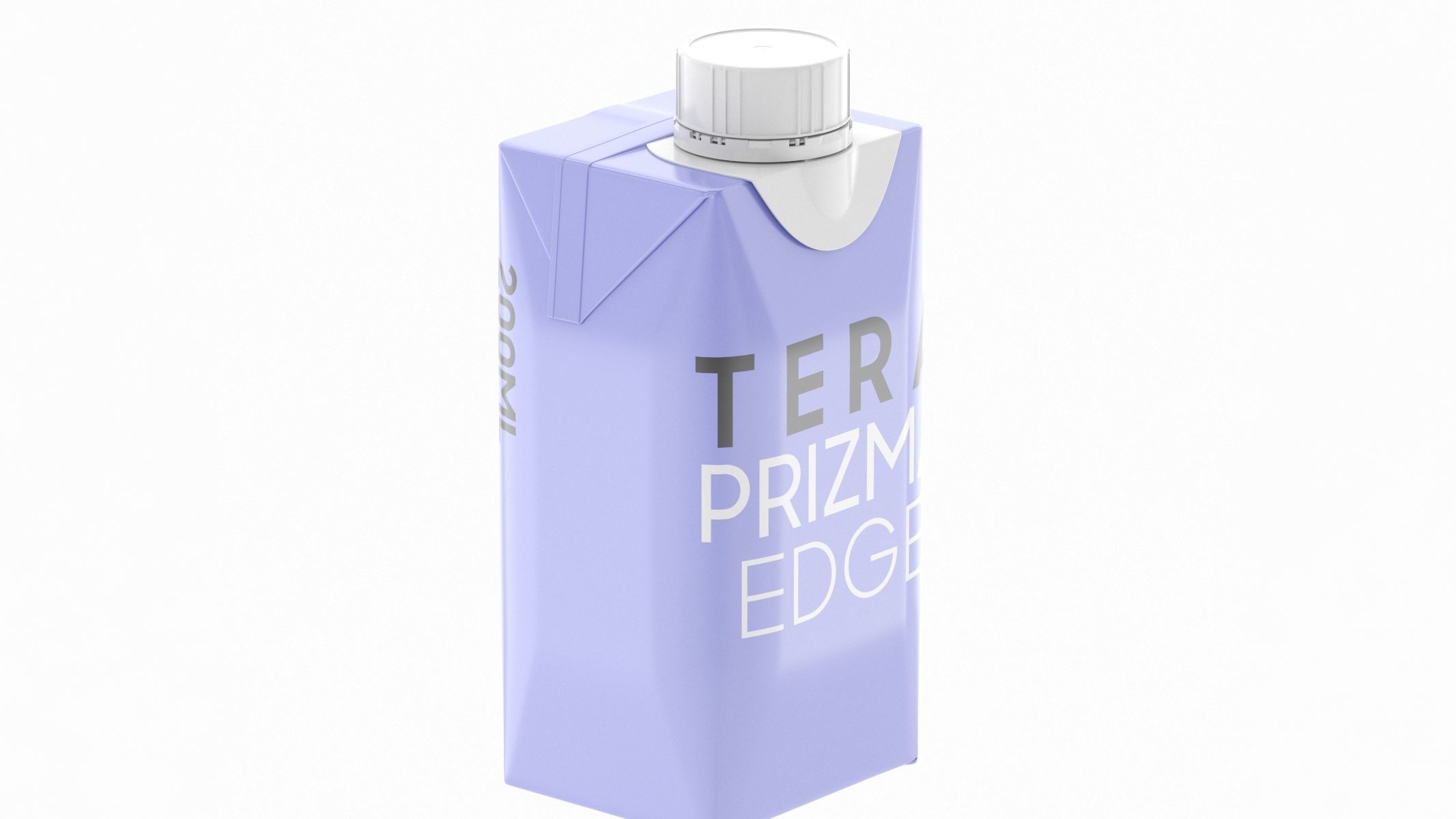 Milk Carton Juice Box 200ml 3D model_2