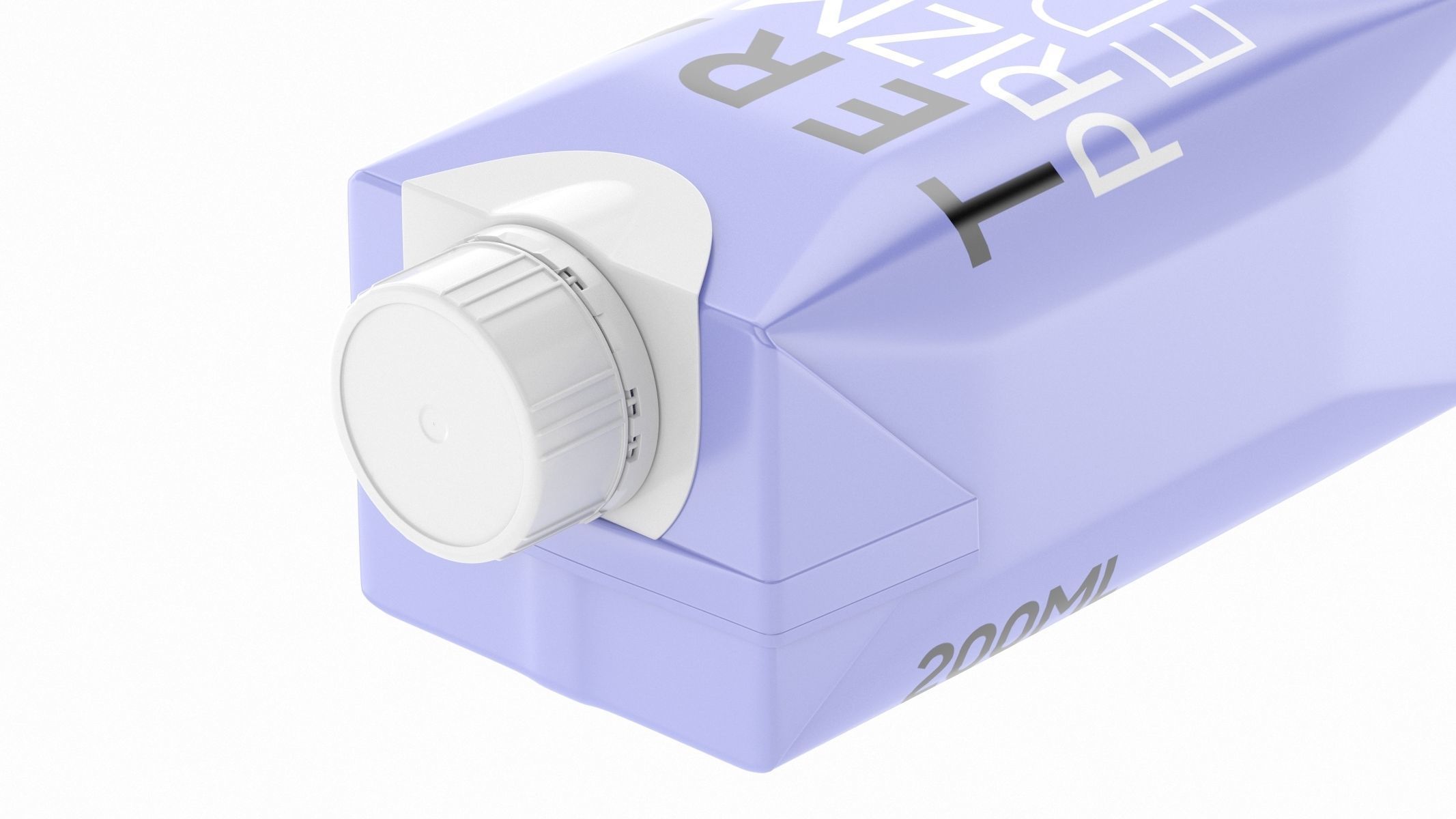 Milk Carton Juice Box 200ml 3D model_9