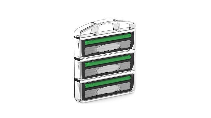 Triple Blade Cartridge Refills 3D model