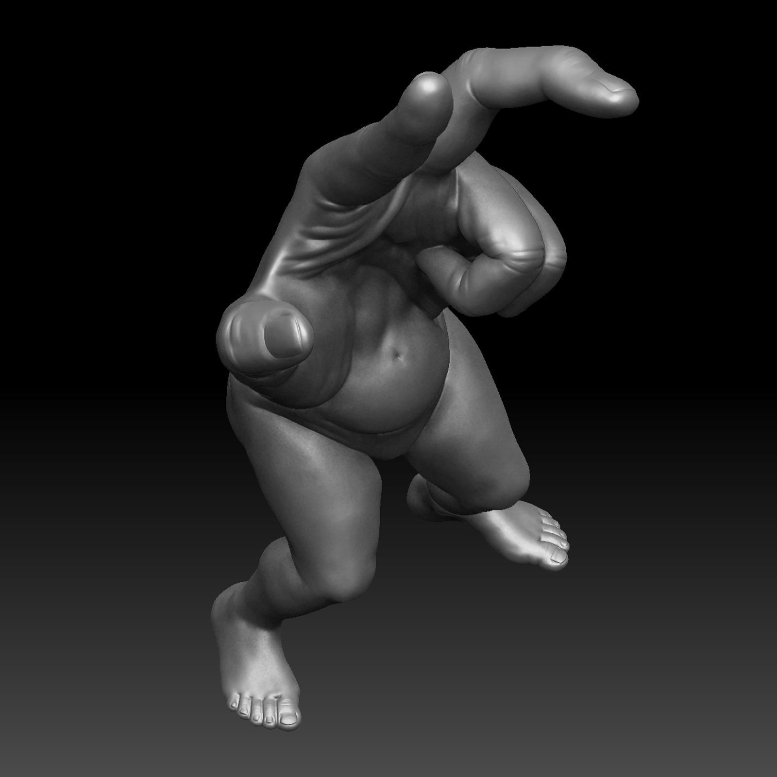 Hand Legs 3D print model_7