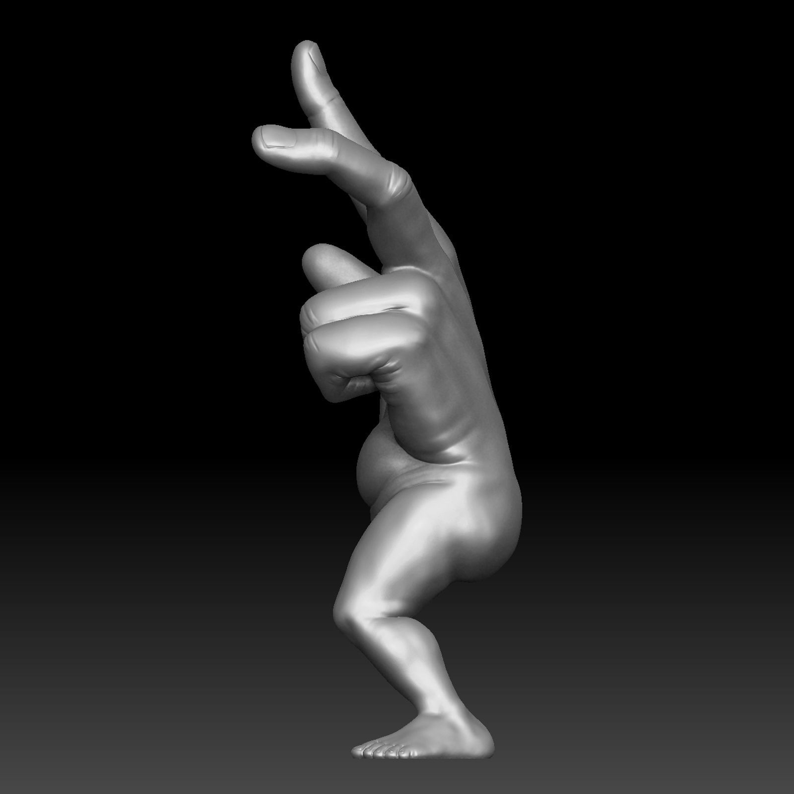 Hand Legs 3D print model_3