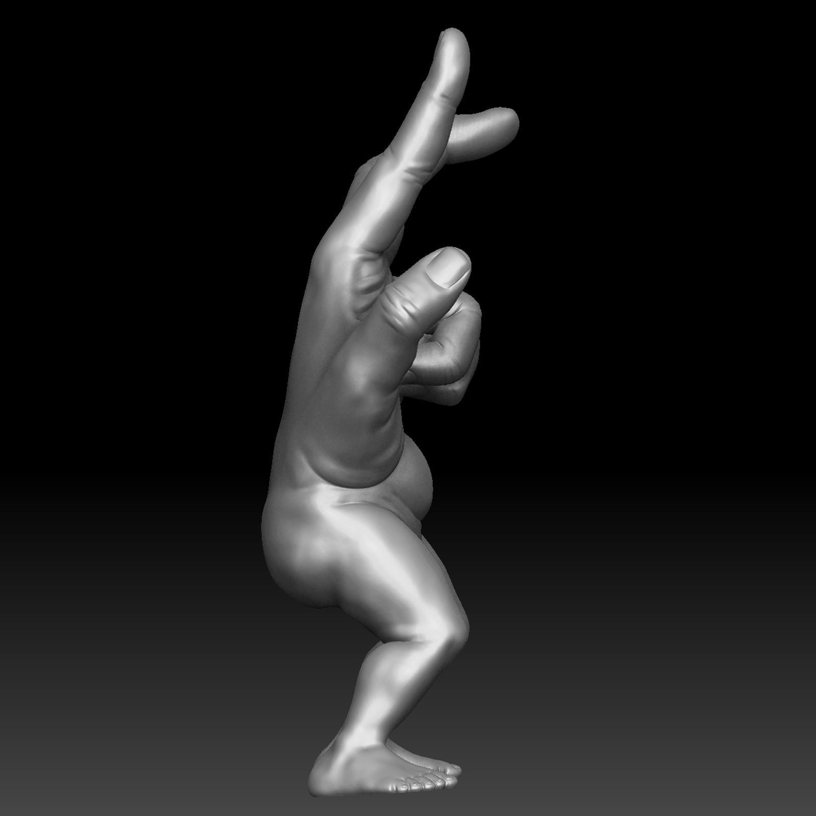 Hand Legs 3D print model_6