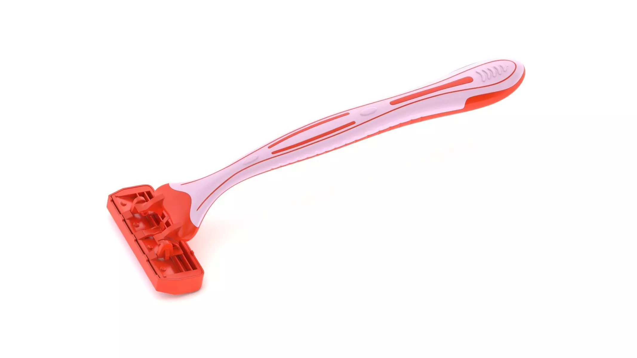 Woman Triple Blade Razor 3D model_0