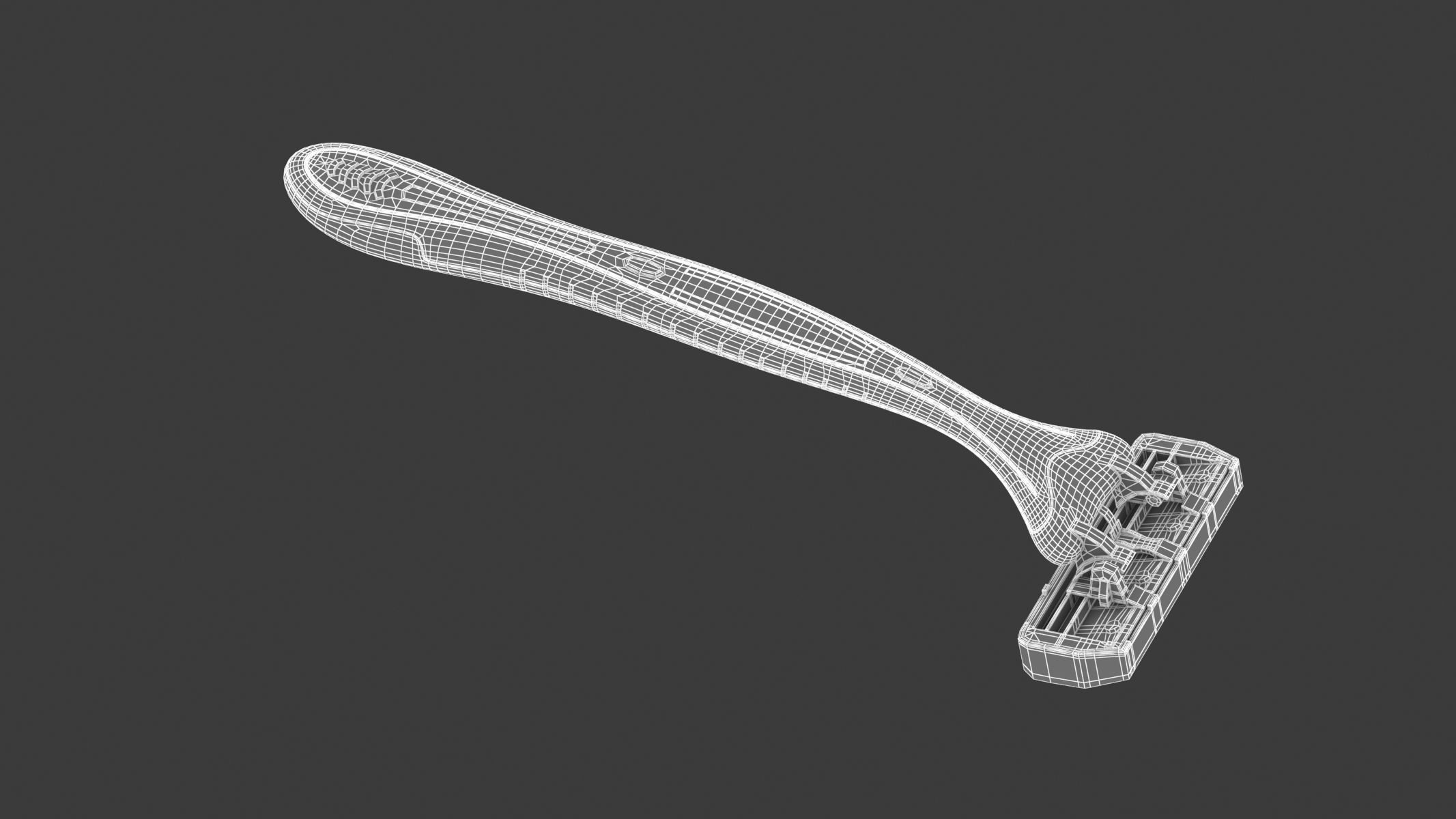 Woman Triple Blade Razor 3D model_11