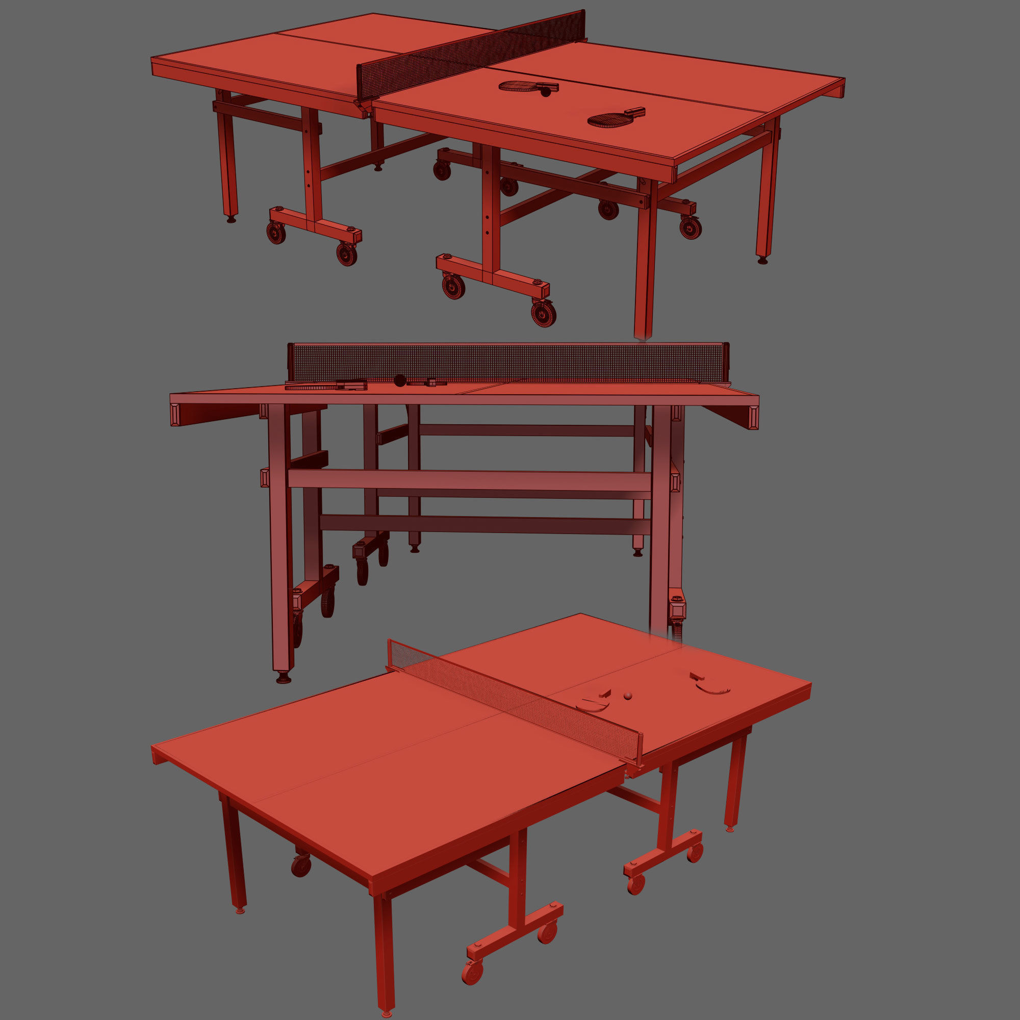 PING PONG TABLE 3D model_5