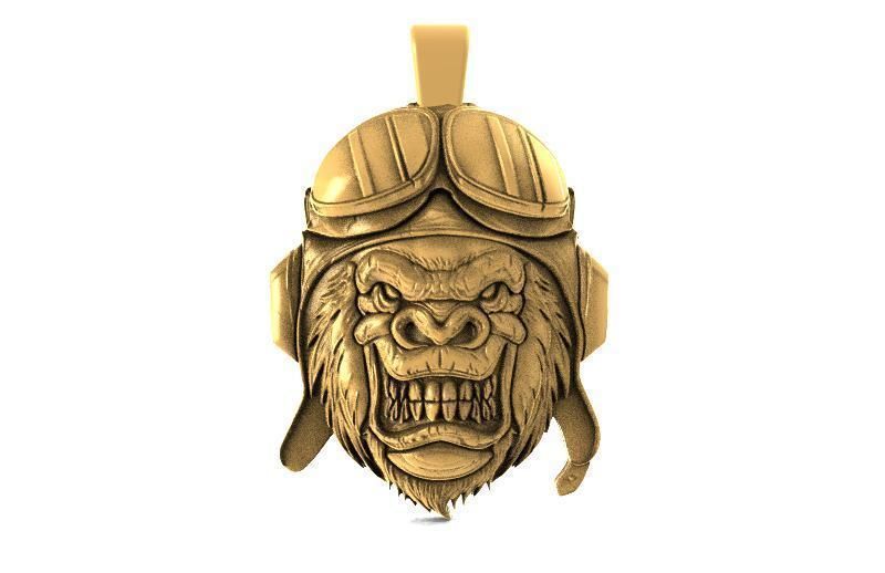 Gorilla biker 1 3D print model_4