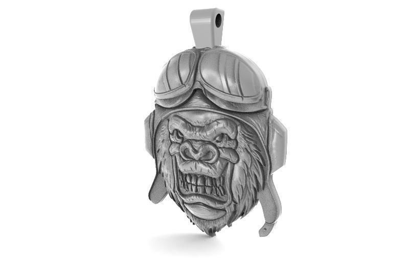 Gorilla biker 1 3D print model_3