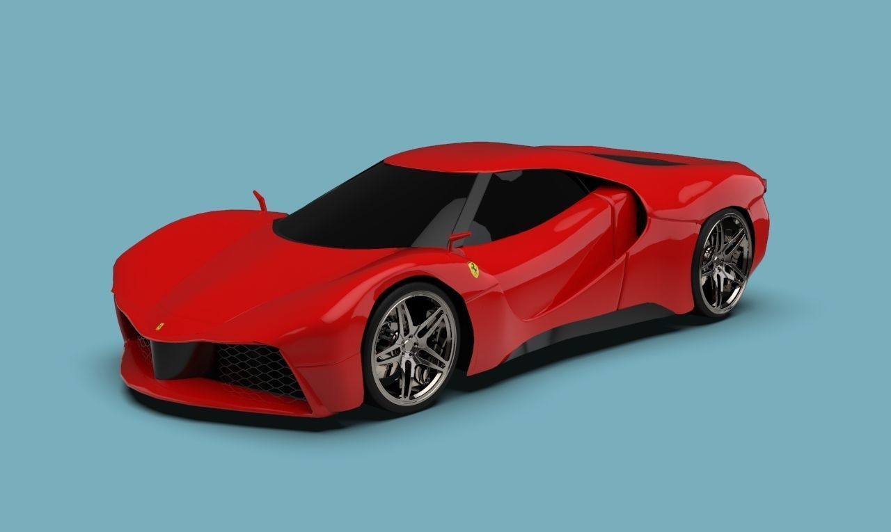 ferrari sf80 concept  3D model_2