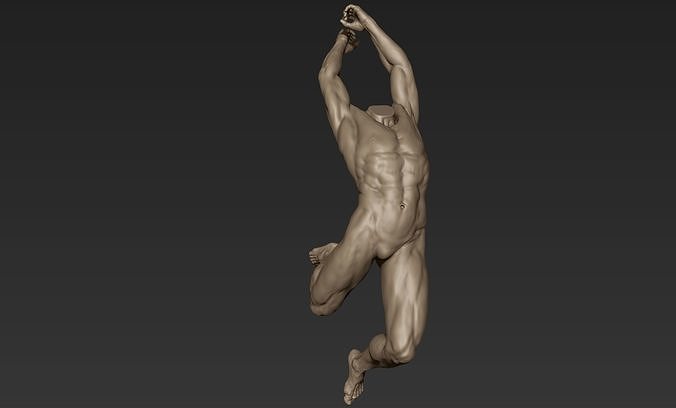 Male Full Body Sculpt Pose 3 3D model