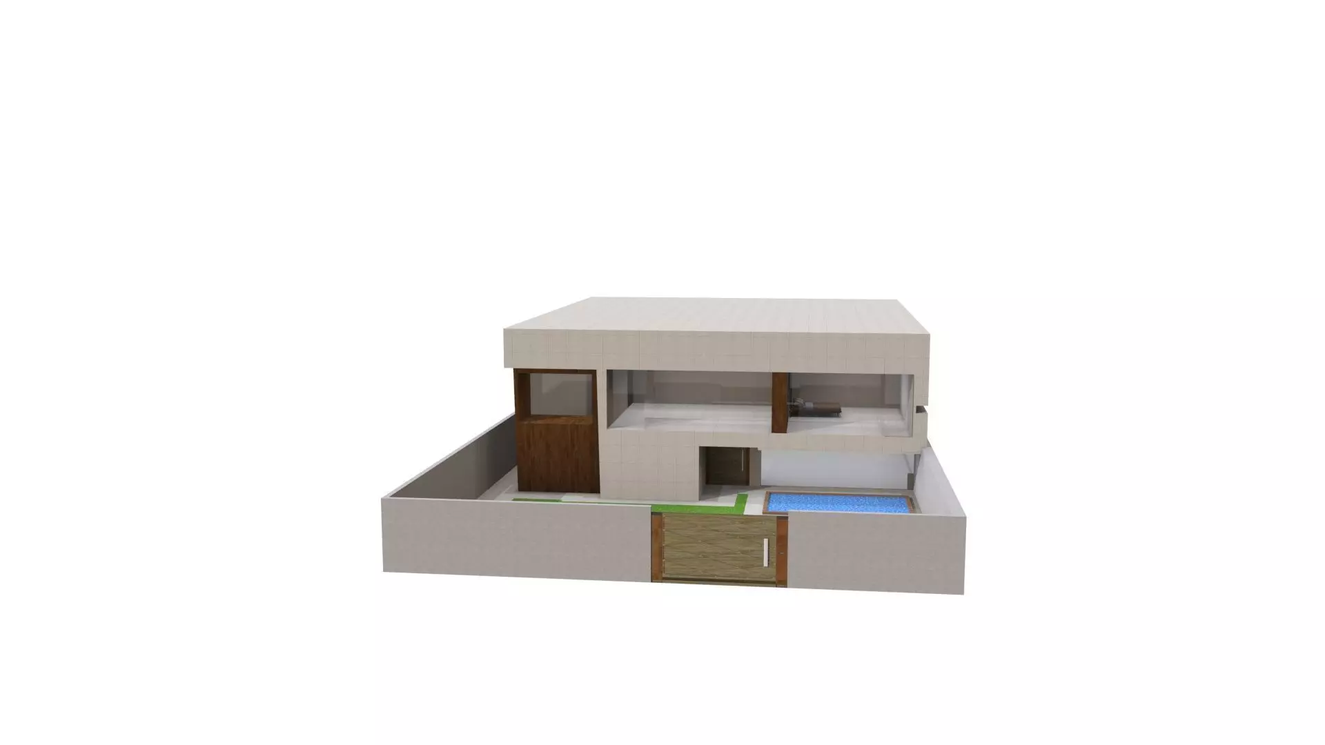 Villa house 3D print model_0