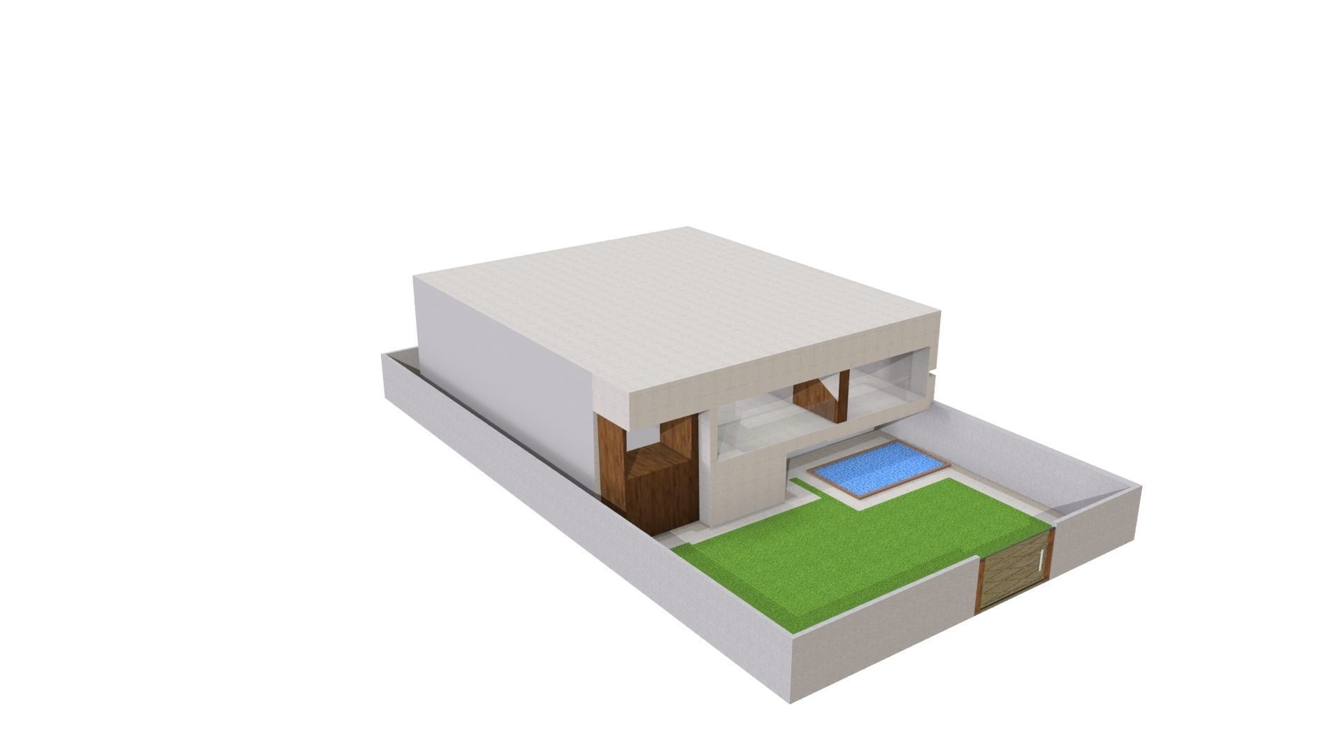 Villa house 3D print model_1