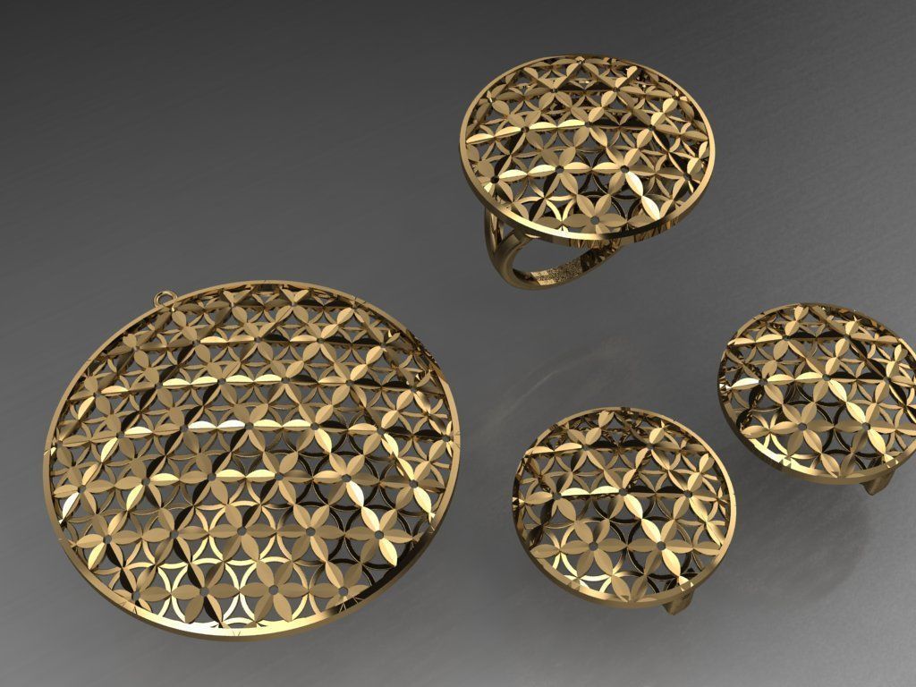 Z16- Diamond set 3D print model_2