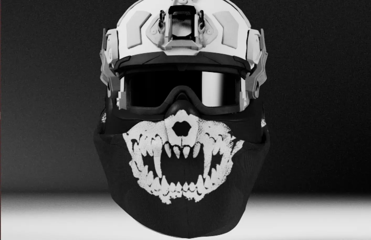 Ops Force Mandible Low-poly 3D model