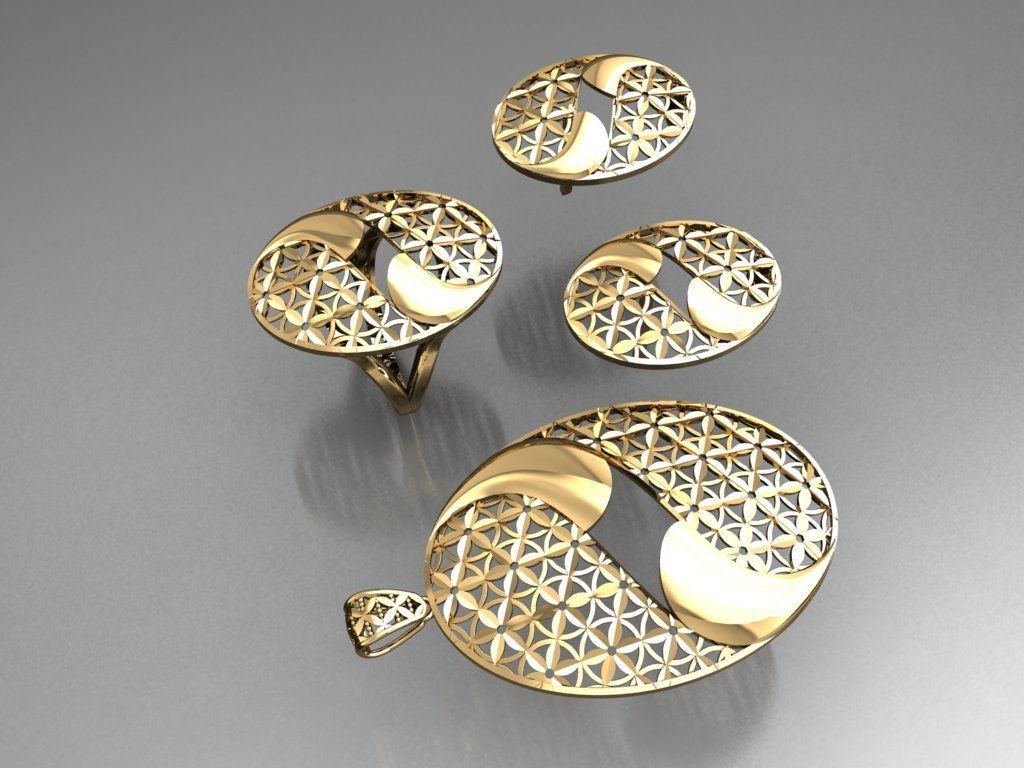 Z20- Diamond set 3D print model_4