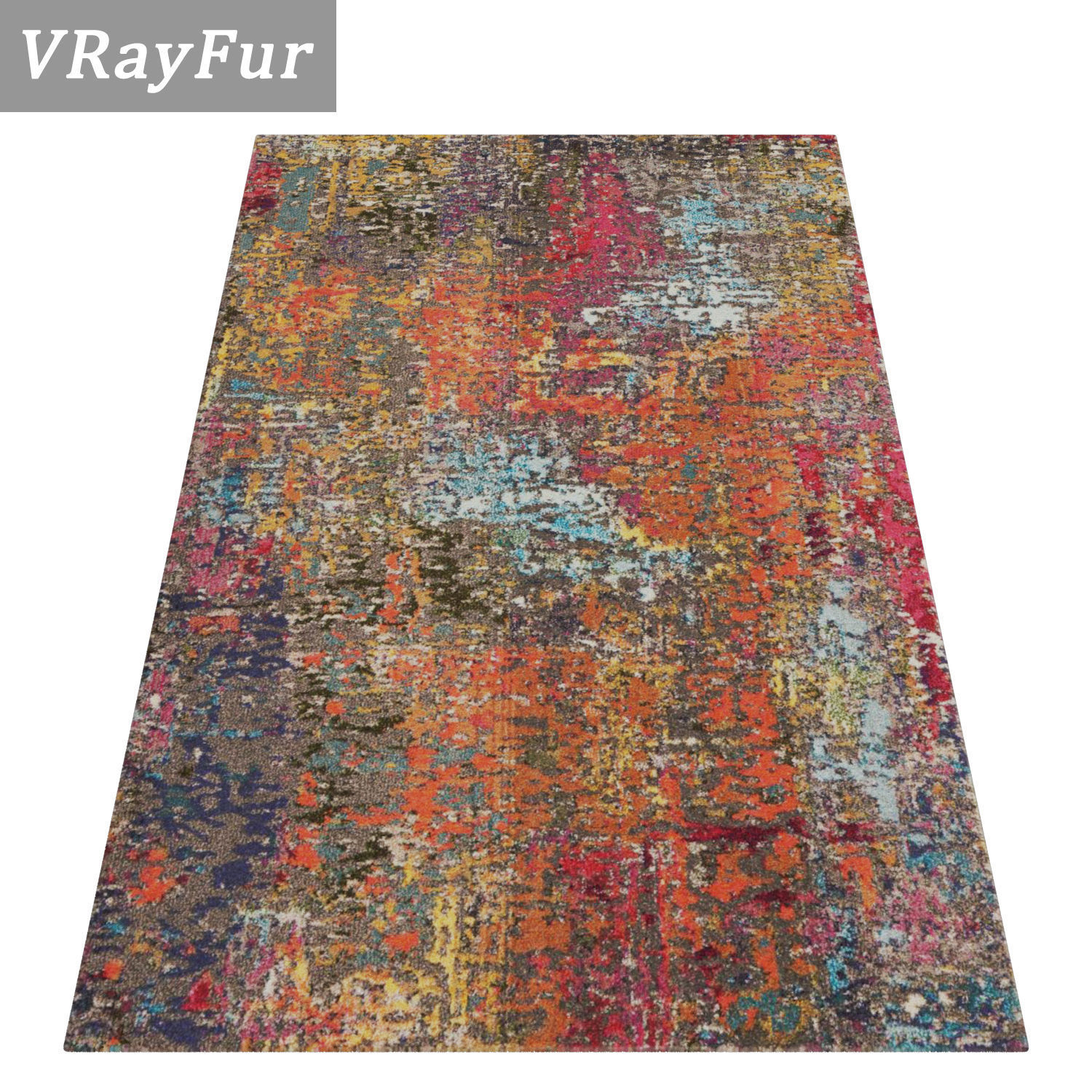 Rug Set 1145 3D model_2