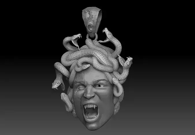 medusa pendant 3D print model