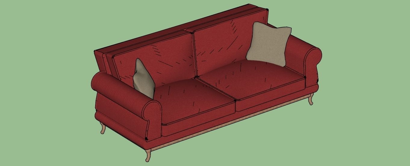 Leather Sofa 3D model_5