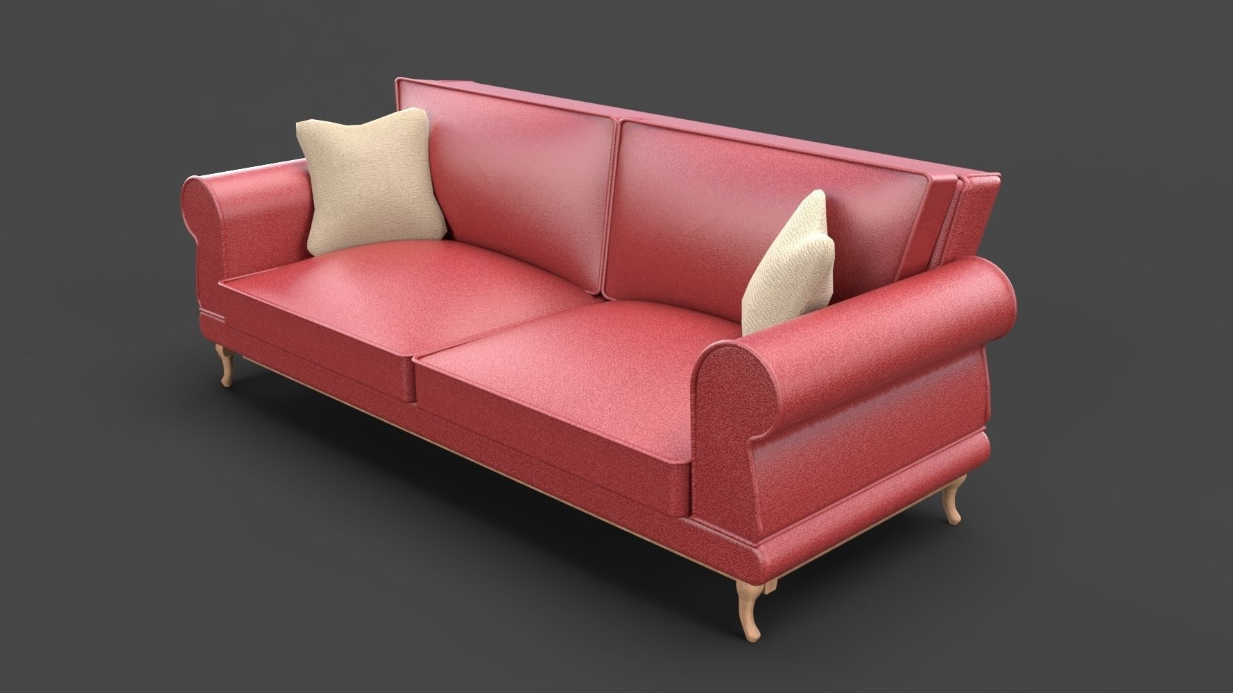 Leather Sofa 3D model_1