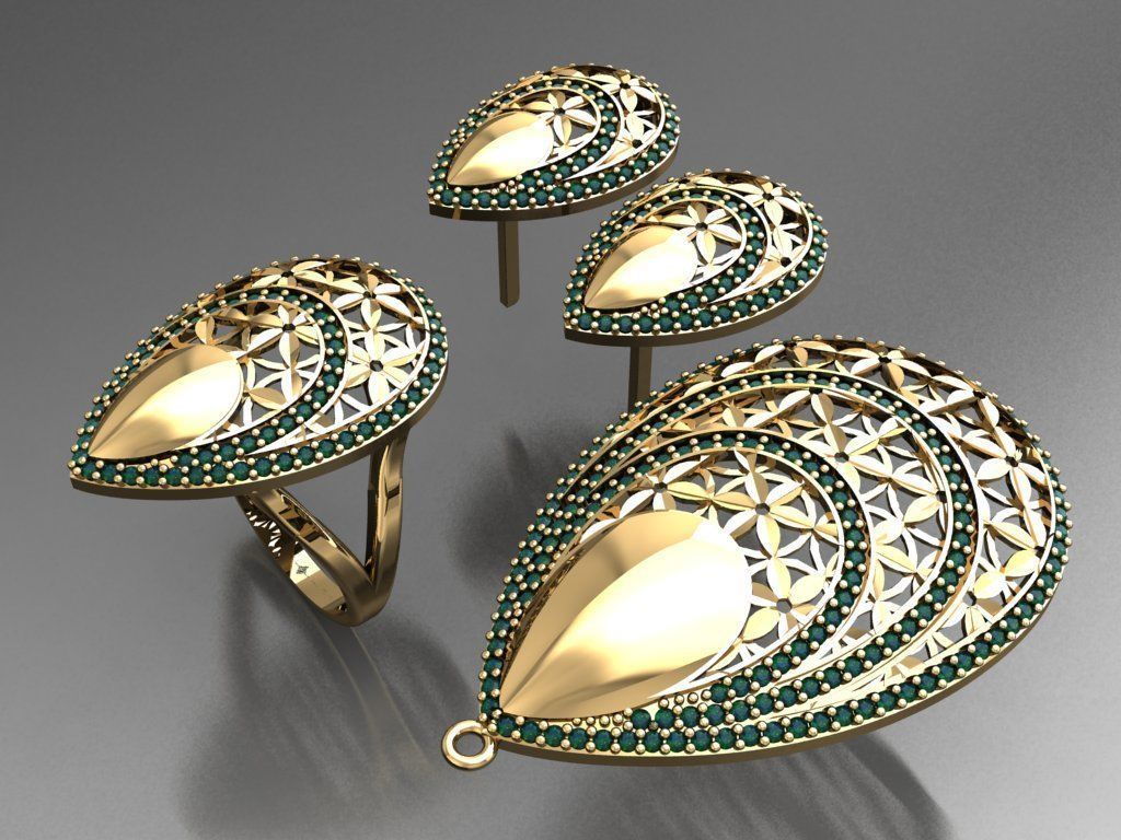 Z30- Diamond set 3D print model_5