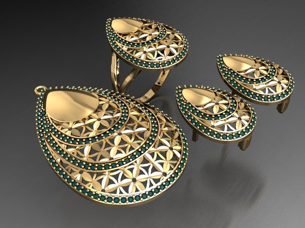 Z30- Diamond set 3D print model_4