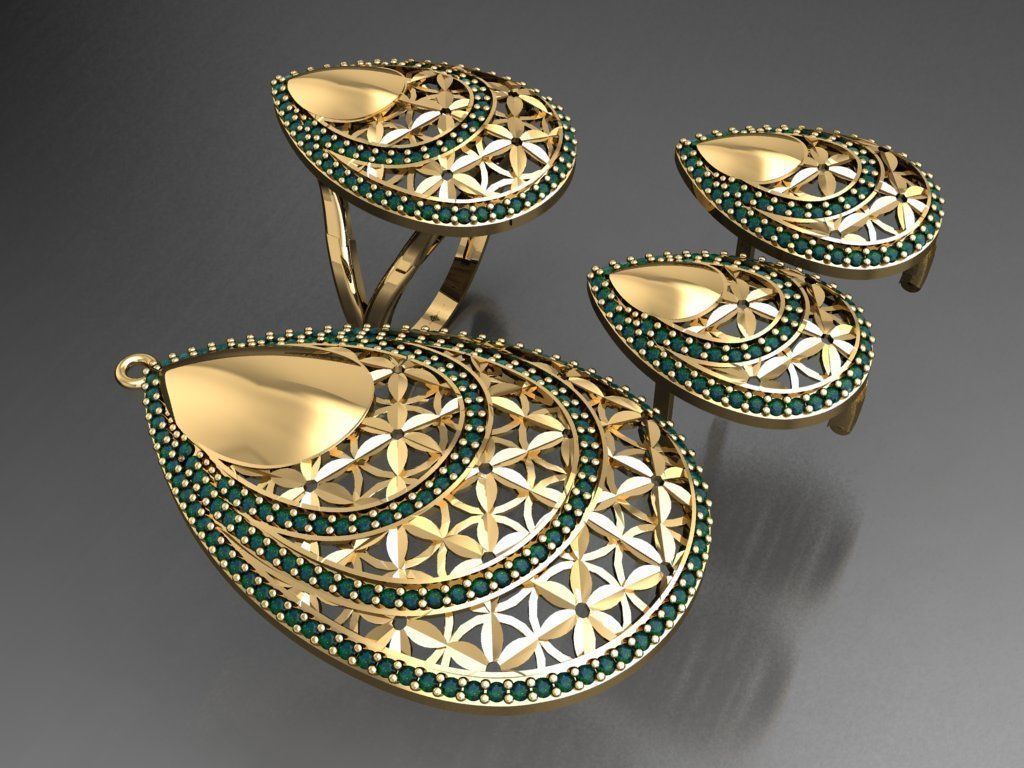 Z30- Diamond set 3D print model_6