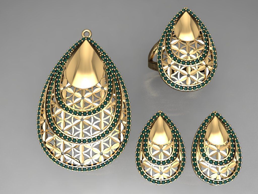 Z30- Diamond set 3D print model_2