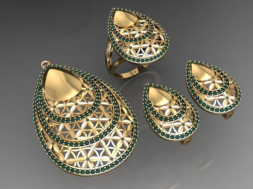 Z30- Diamond set 3D print model_1