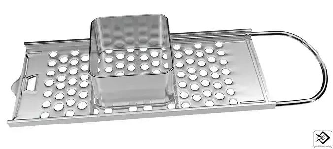 Grater stainless steel 3D model