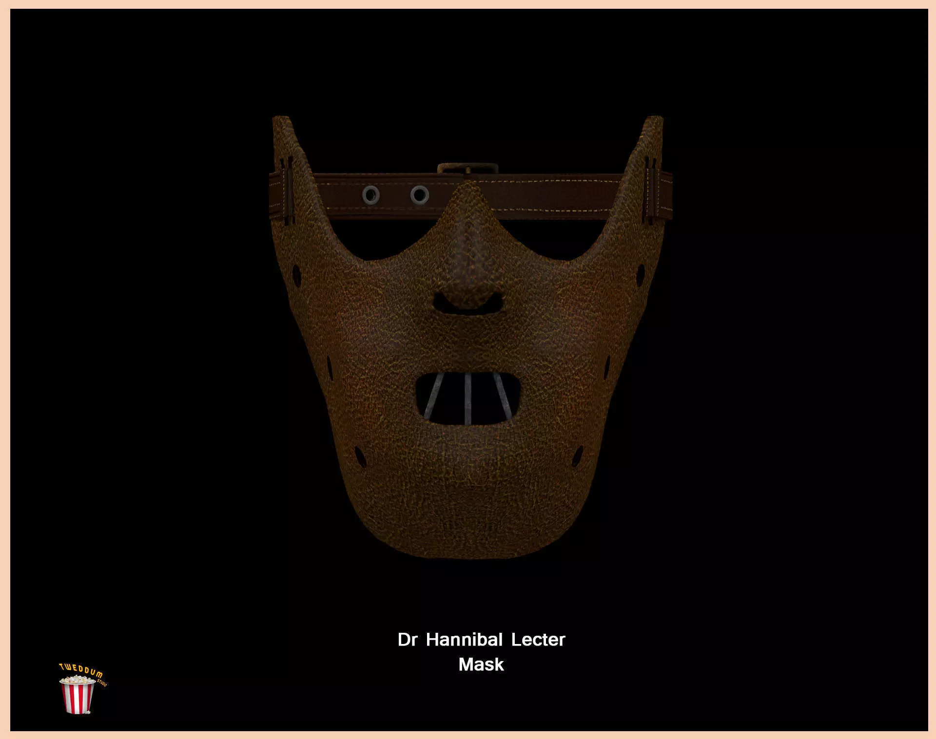 Dr Hannibal Lecter Mask - Anthony Hopkins - High Quality 3D model_0