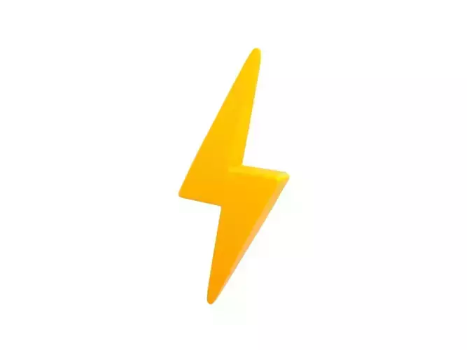 Lightning Symbol 3D model