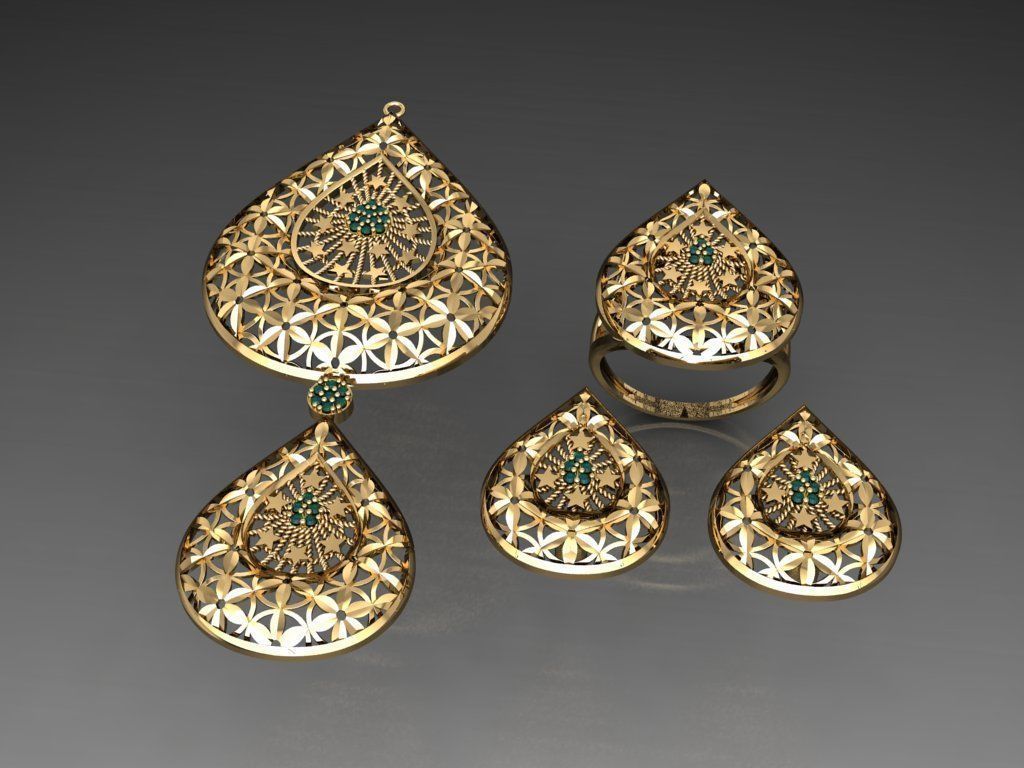 Z38- Diamond set 3D print model_2