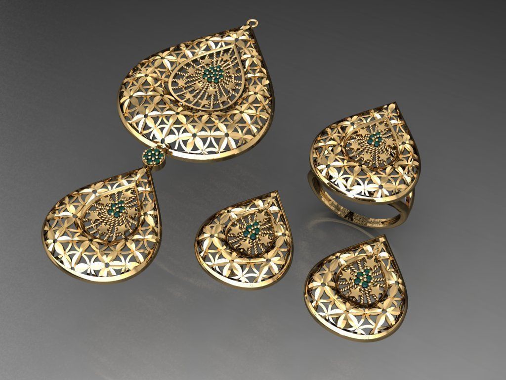 Z38- Diamond set 3D print model_1