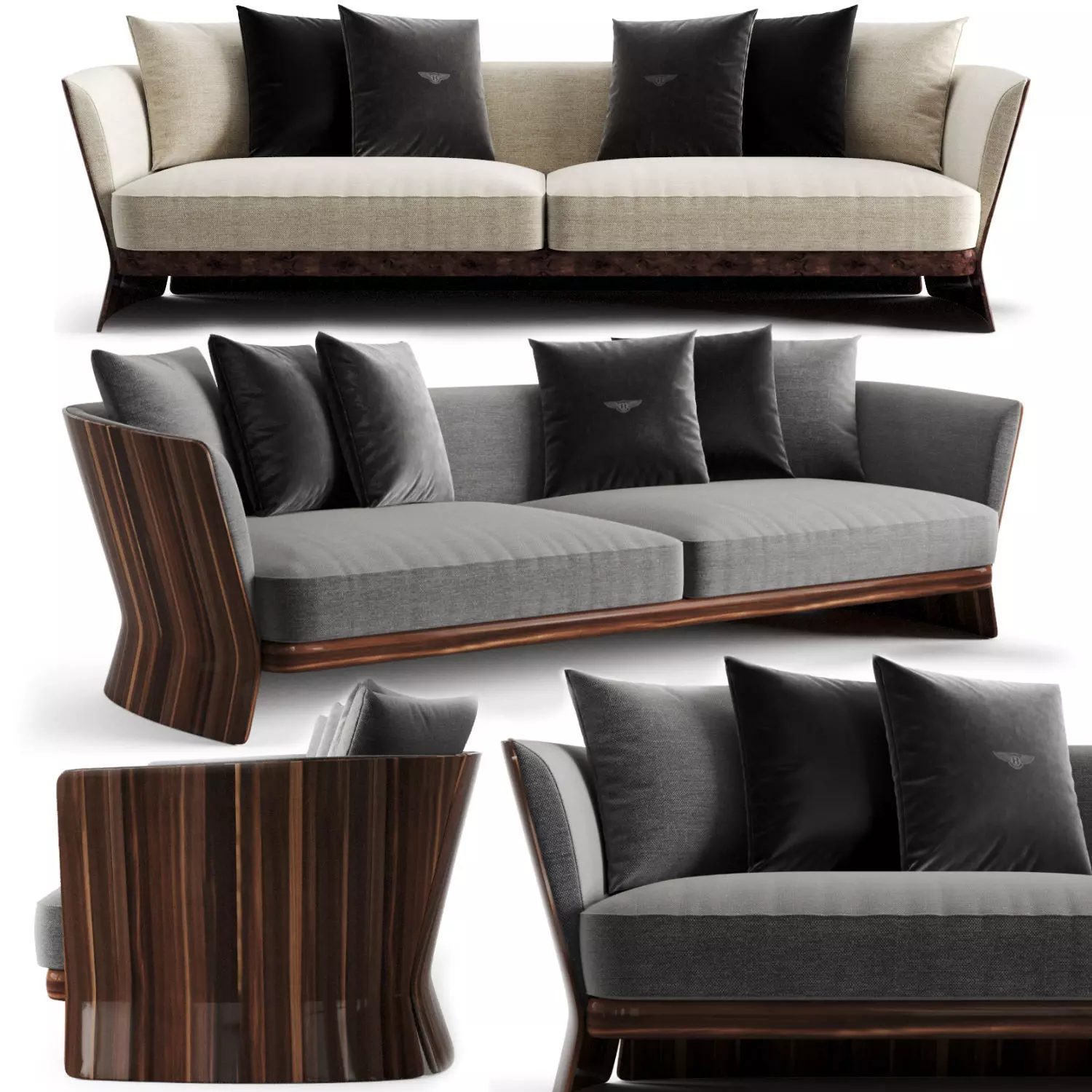 Bentley Home Newent Sofa 3D model