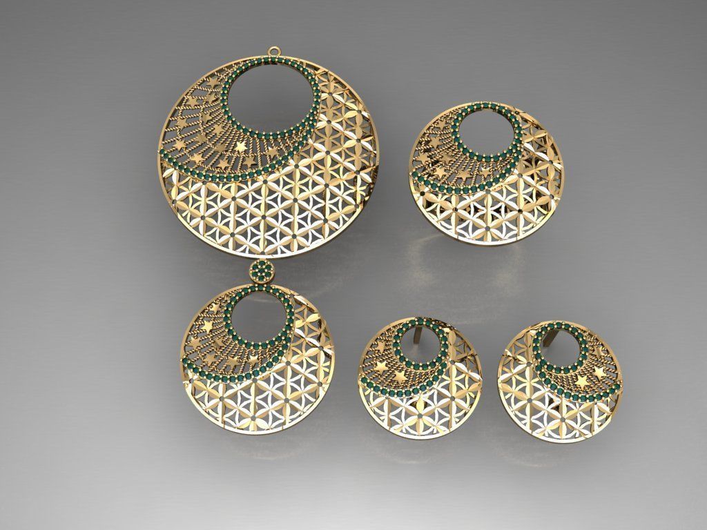 Z40- Diamond set 3D print model_2