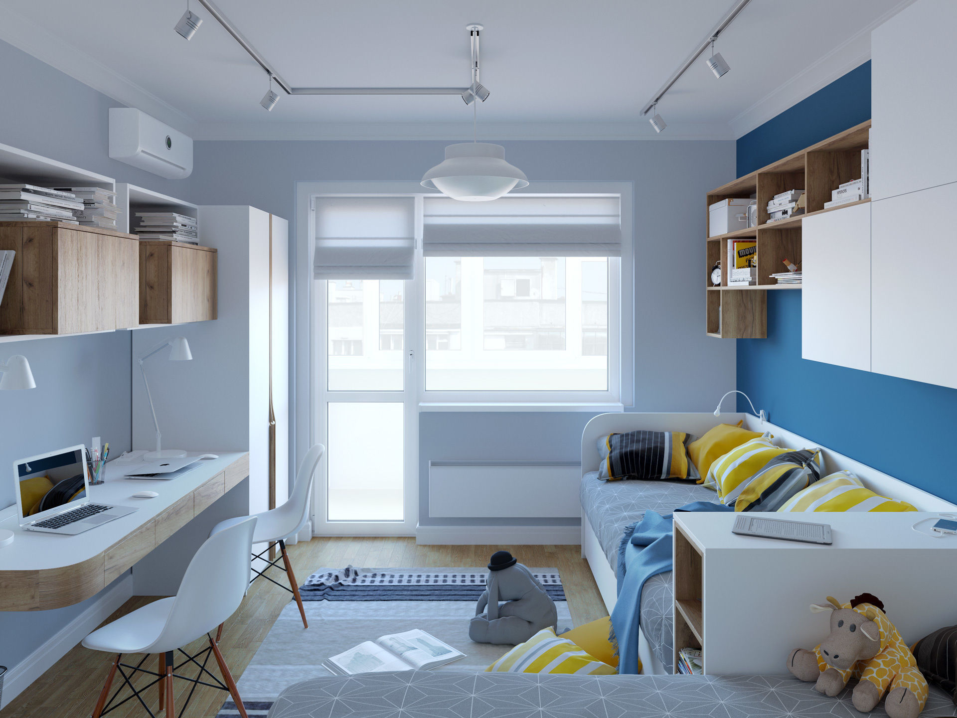 Kids Bedroom 3D model_4